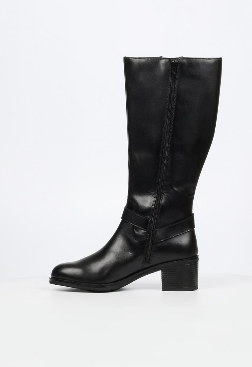 Nicci Tyler - Bruna 1 leather knee length boot - black