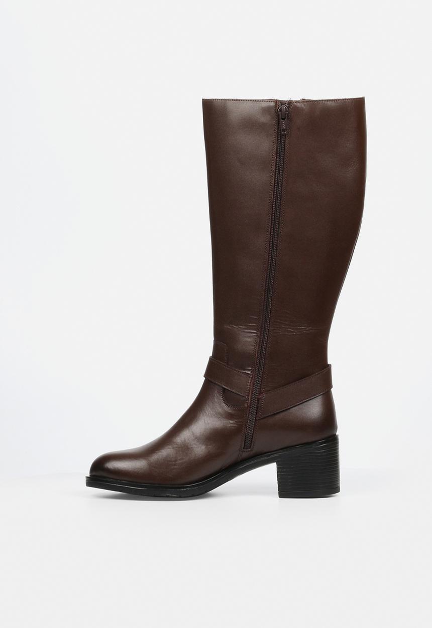 Nicci Tyler - Bruna 1 knee length leather boot - chocolate