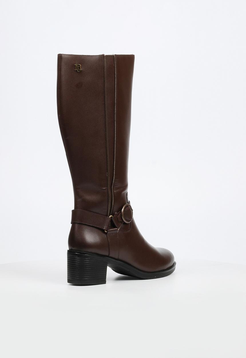 Nicci Tyler - Bruna 1 knee length leather boot - chocolate