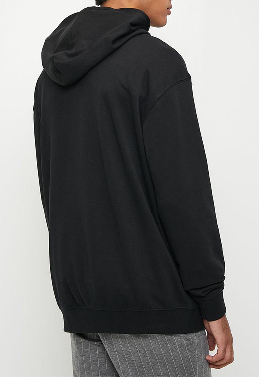 adidas Originals - Outline Trefoil Hoody   Black - Black