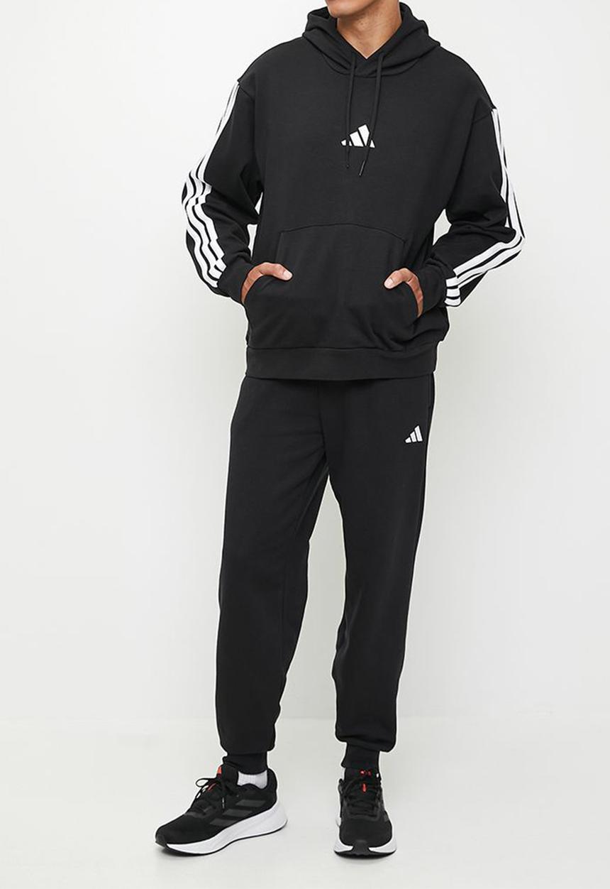 adidas Performance - 3Stripe Fl Hoody 2 Black - Black