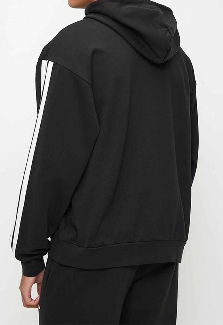 adidas Performance - 3Stripe Fl Hoody 2 Black - Black