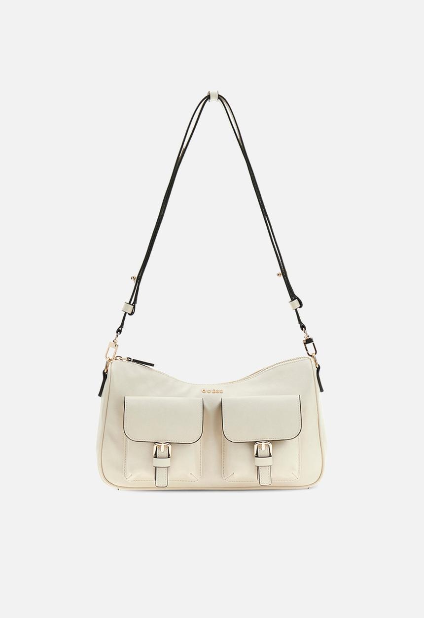 GUESS - Kassie Convertible Shoulder Bag - Off White
