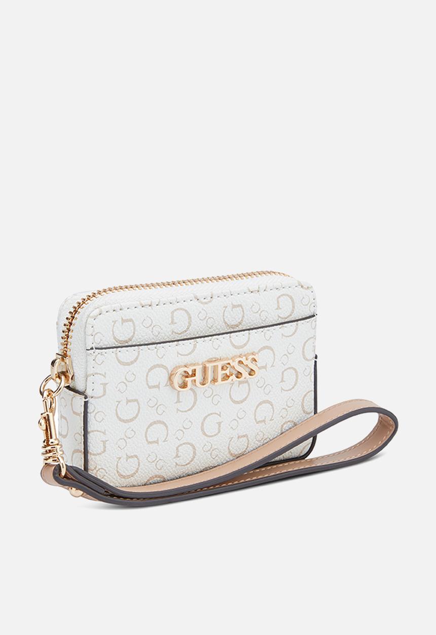 GUESS - Tasha Sling Id Wristlet Bag - White