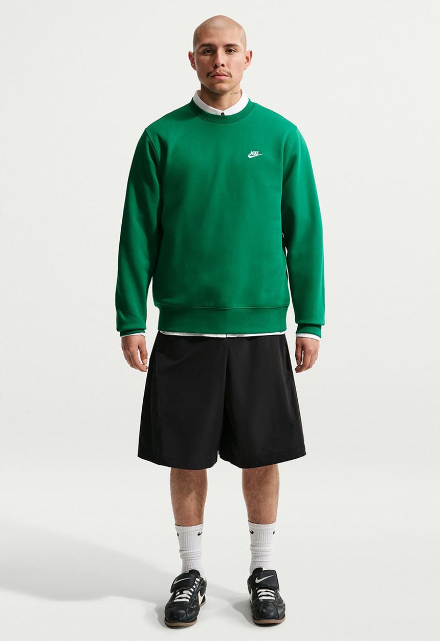 Nike - NSW Club BB Crew Sweatshirt  - Green