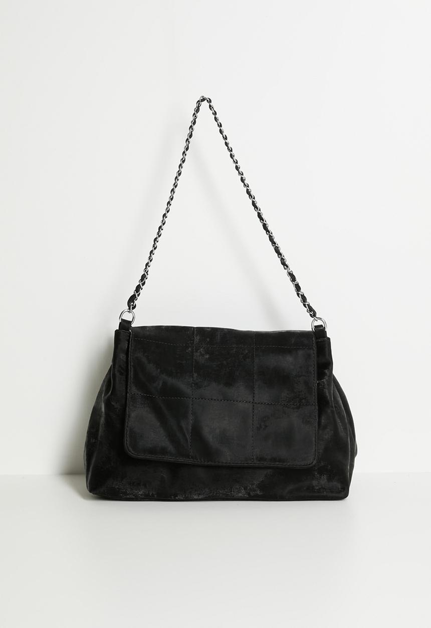 Tessa Design - Amaya Chain Handle Shoulder Bag - Charcoal