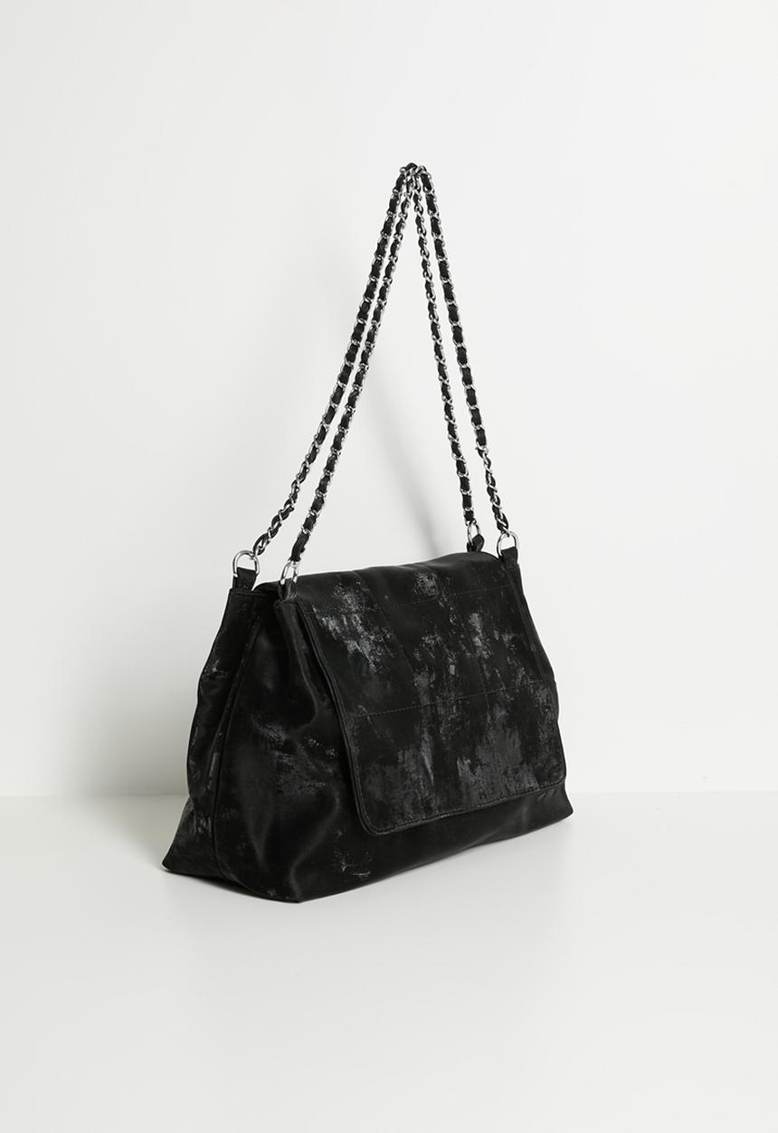 Tessa Design - Amaya Chain Handle Shoulder Bag - Charcoal