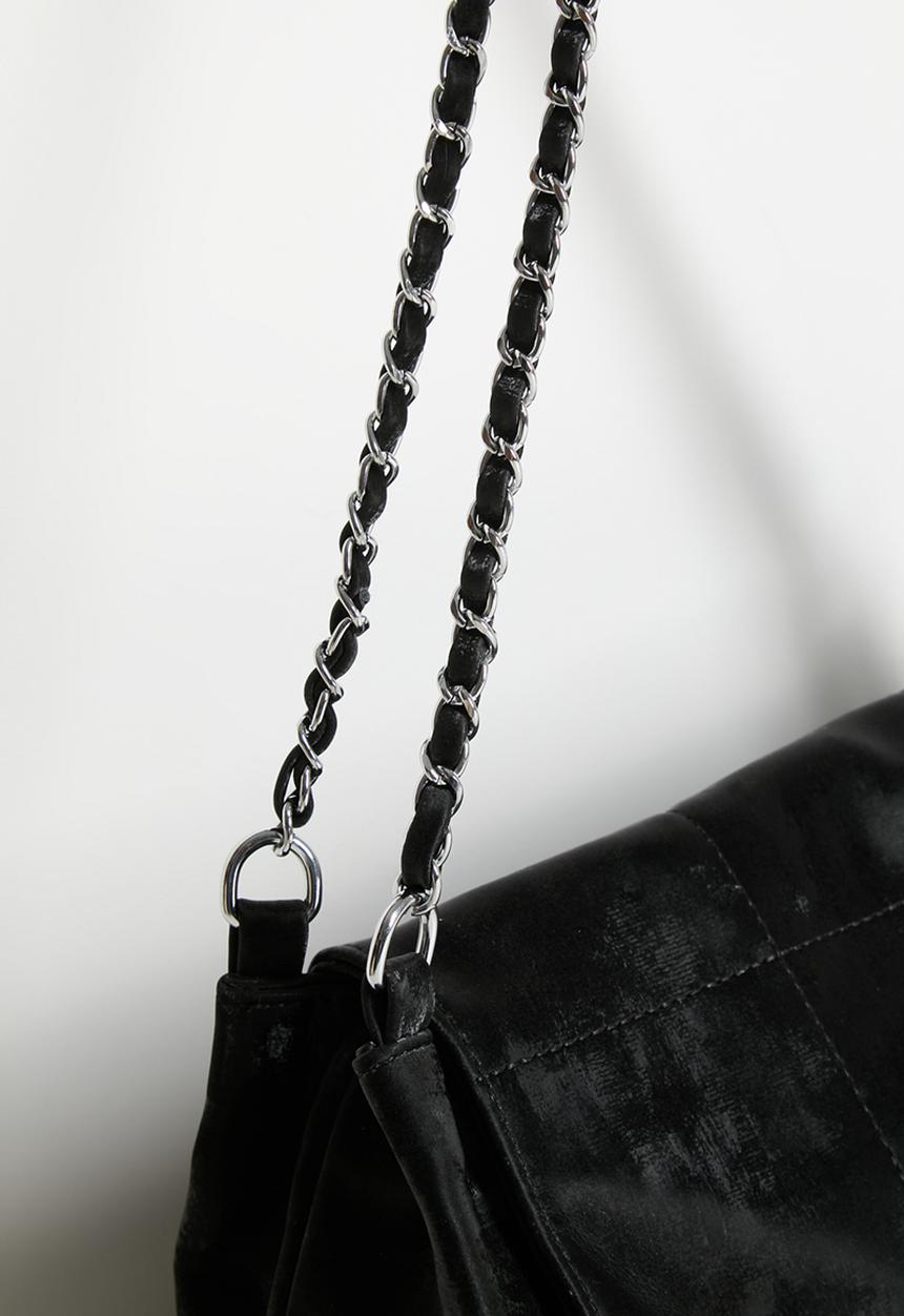 Tessa Design - Amaya Chain Handle Shoulder Bag - Charcoal