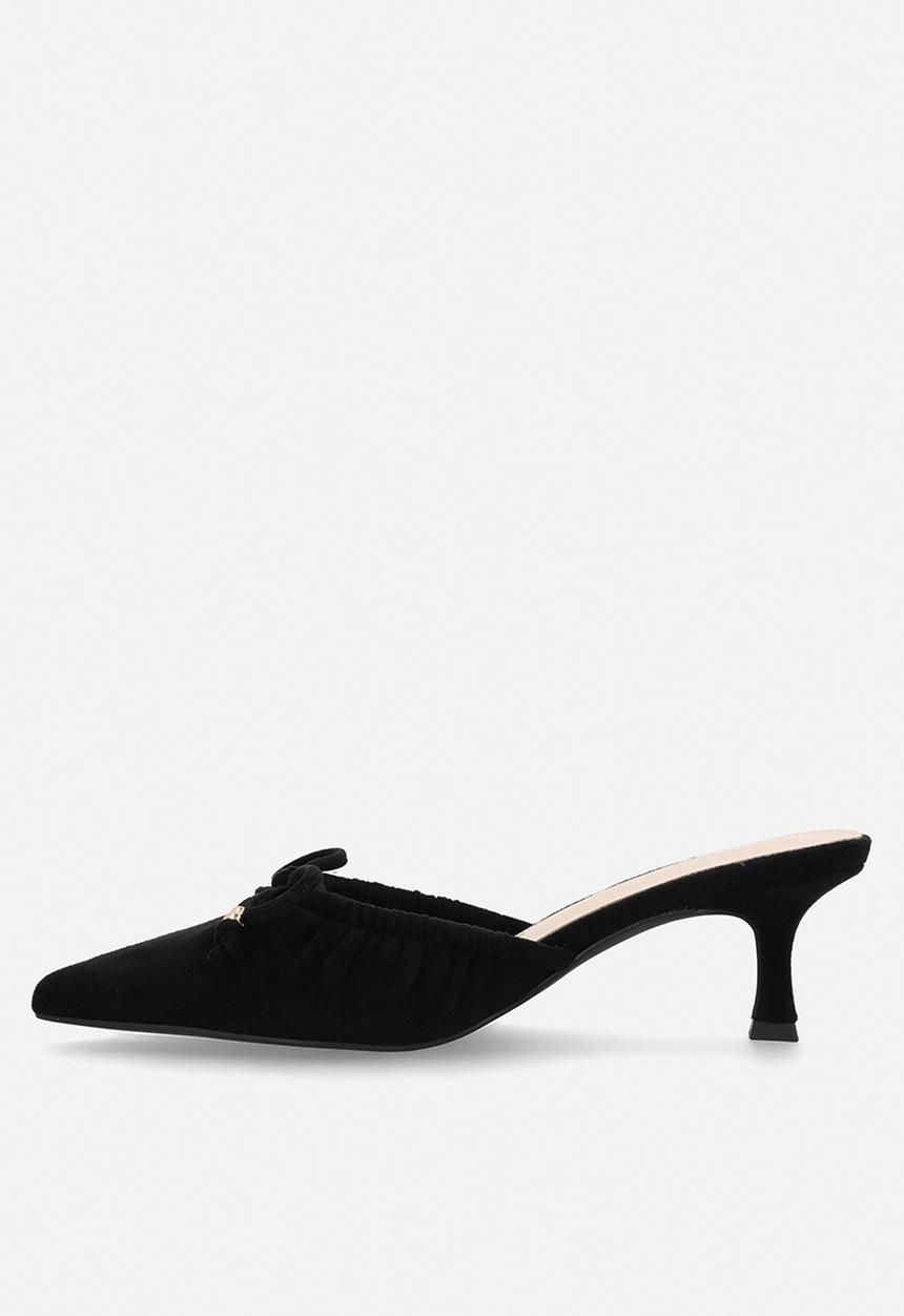 Raid London - Annya closed toe stiletto heel mule - black 