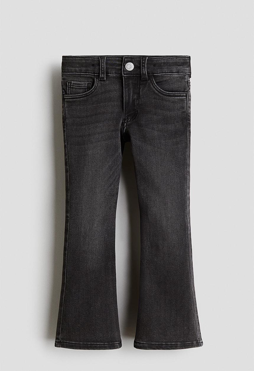 H&M - Super soft flared leg jeans - black