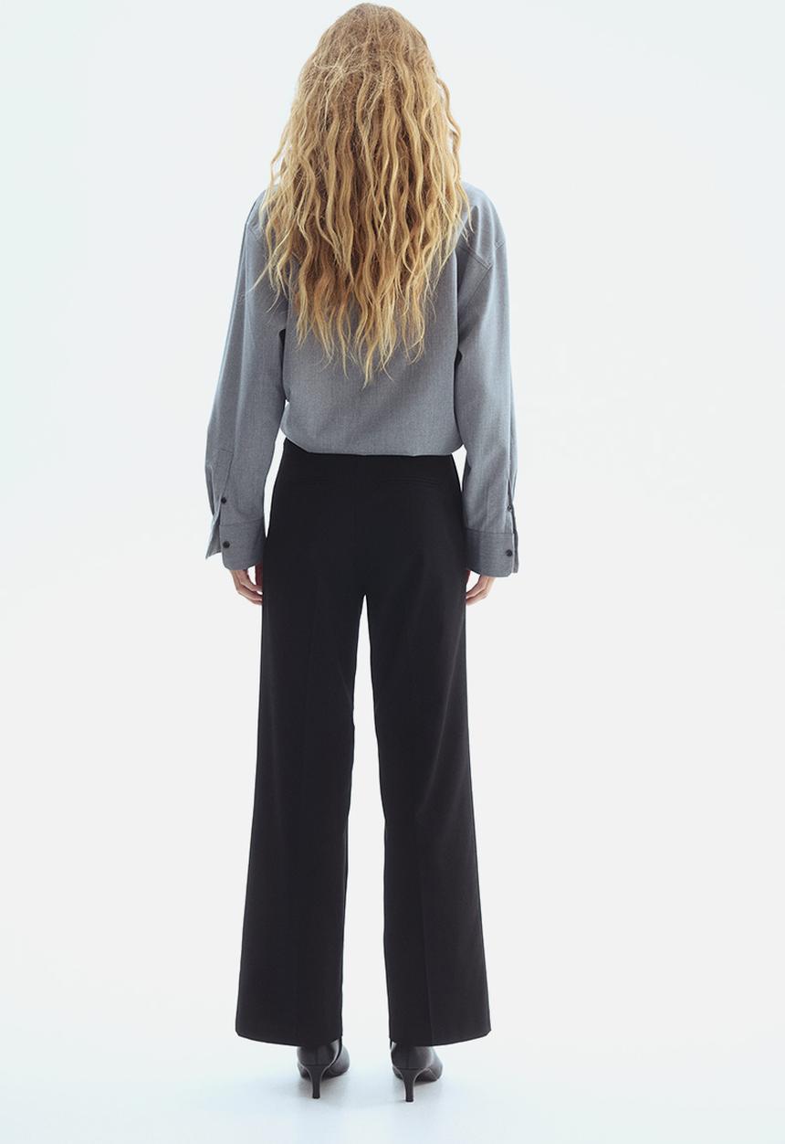 H&M - Straight trousers - black