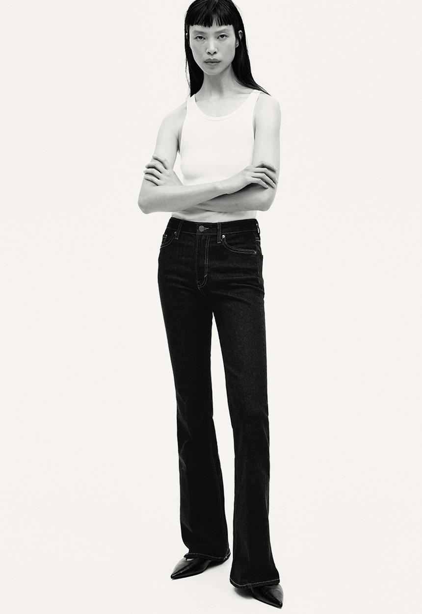 H&M - Flared high jeans - dark denim blue