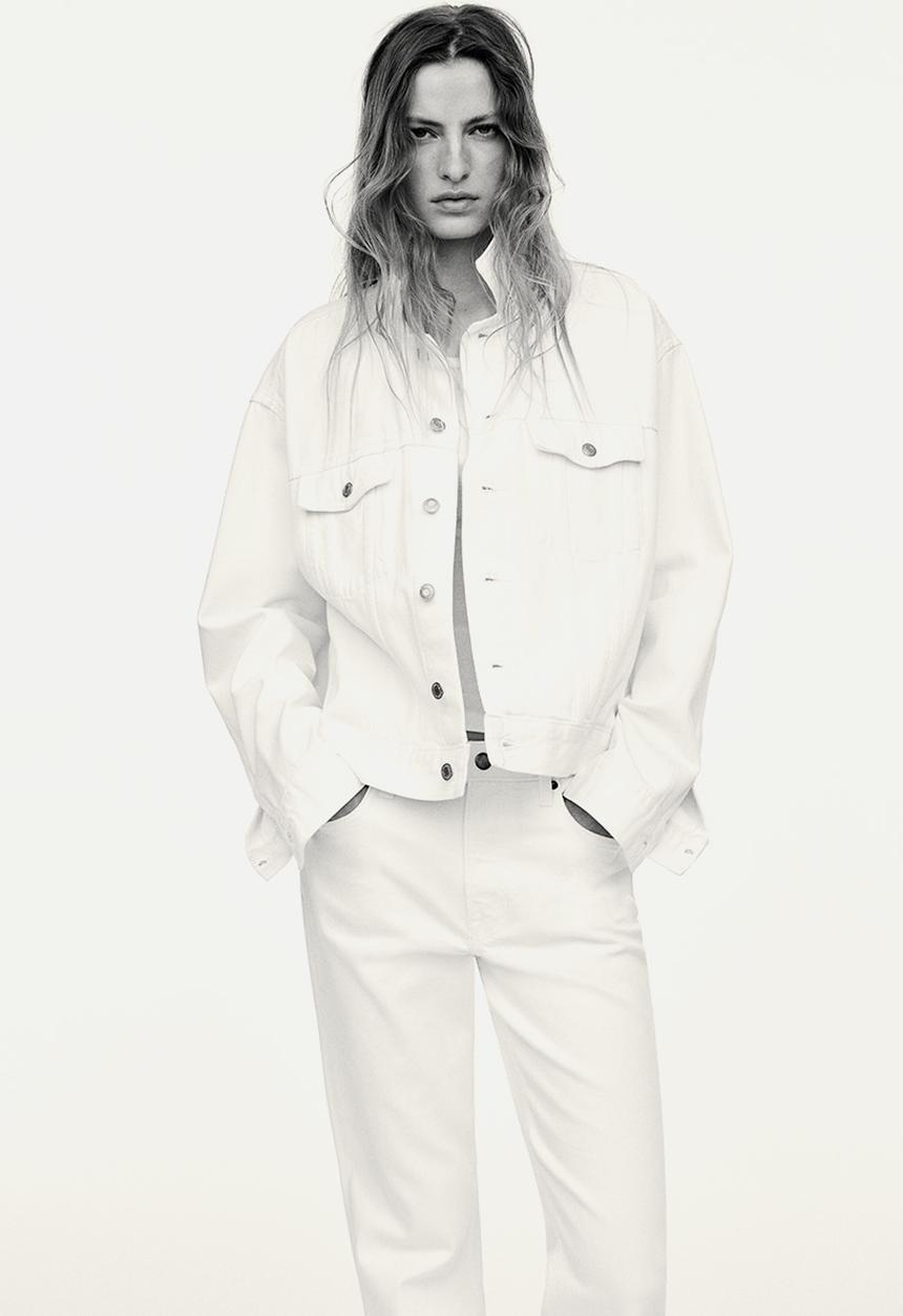 H&M - Flared high jeans - white