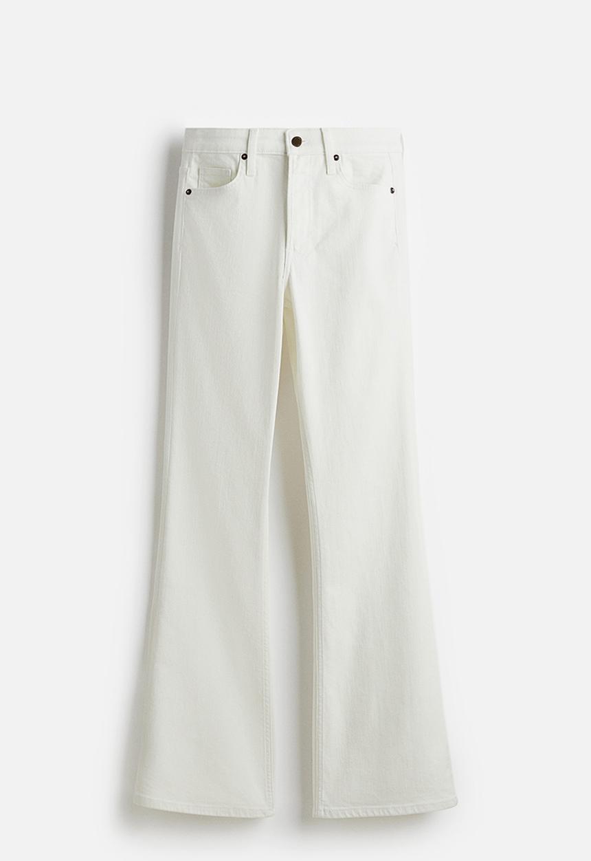 H&M - Flared high jeans - white