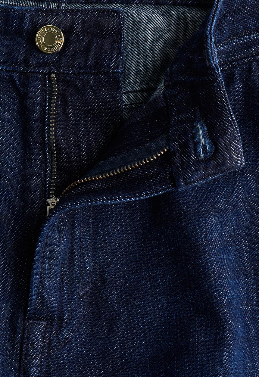 H&M - Straight high jeans - dark denim blue