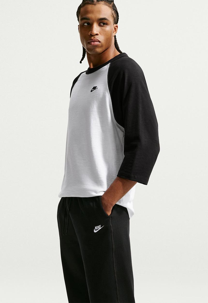 Nike - NSW Club  Knit Open-Hem Pants - Black