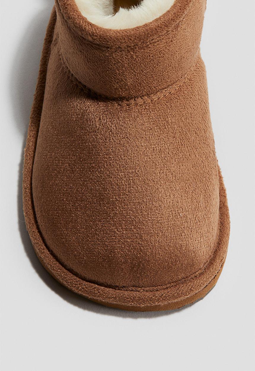 H&M - Fluffy-lined boots - light brown