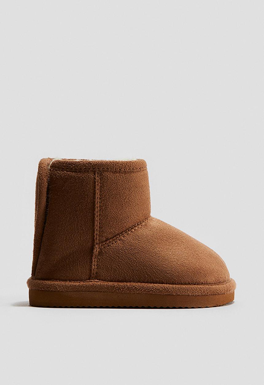 H&M - Fluffy-lined boots - light brown