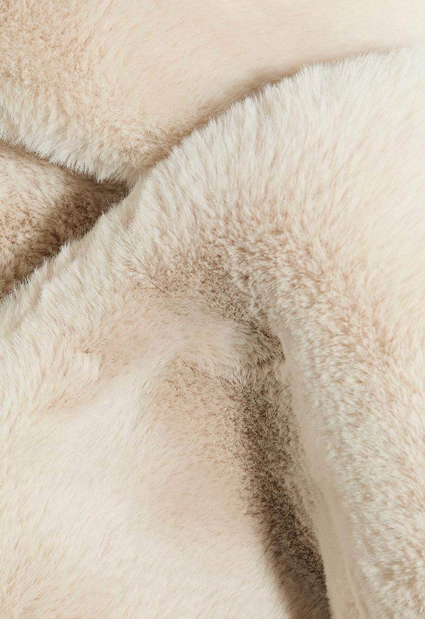 H&M - Fluffy scarf - light beige