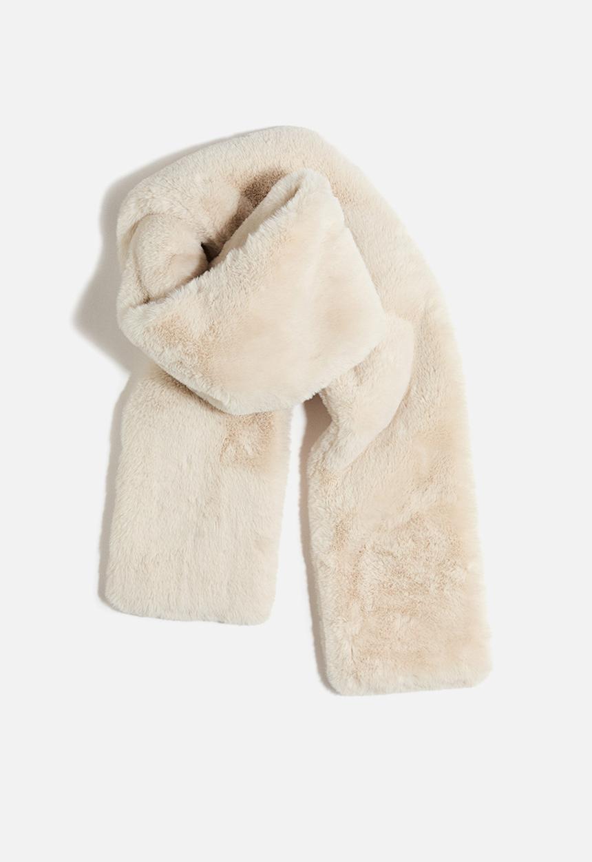 H&M - Fluffy scarf - light beige