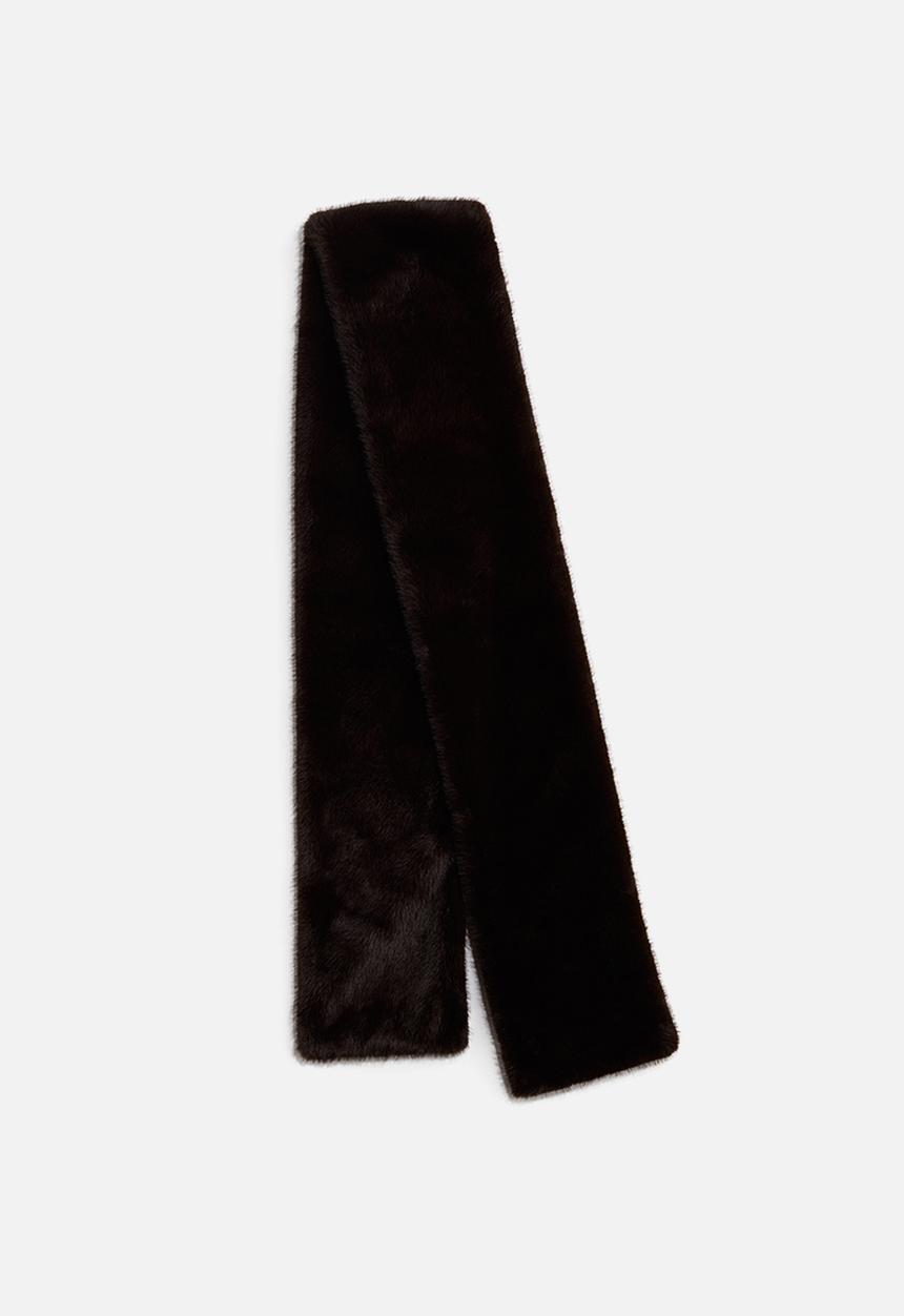 H&M - Fluffy scarf - dark brown