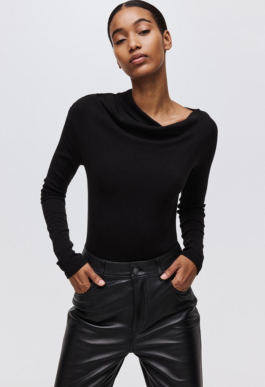 Asymmetric top - black - 1310043003