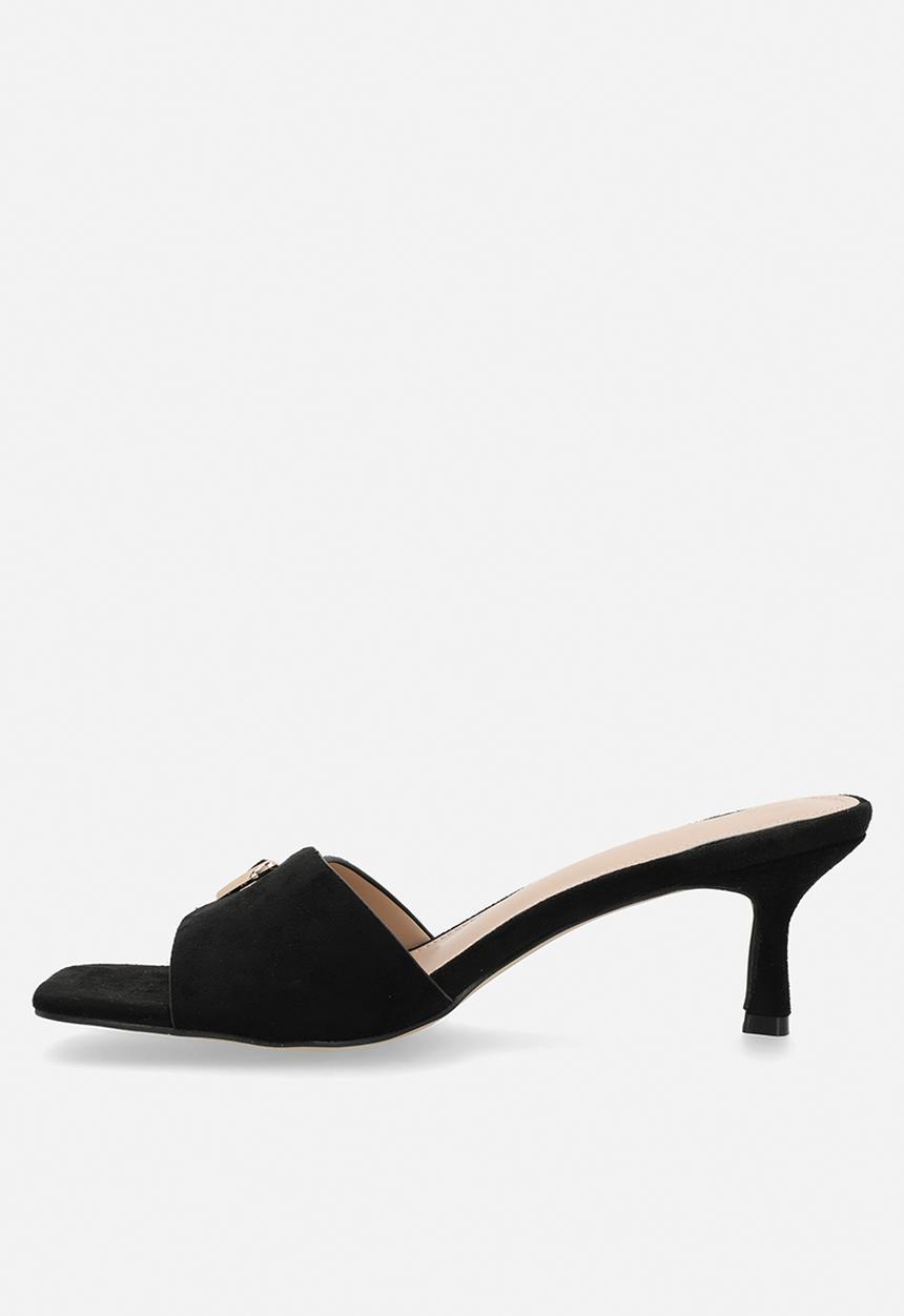 Raid London - Caisyn open toe stiletto heel mule - black 