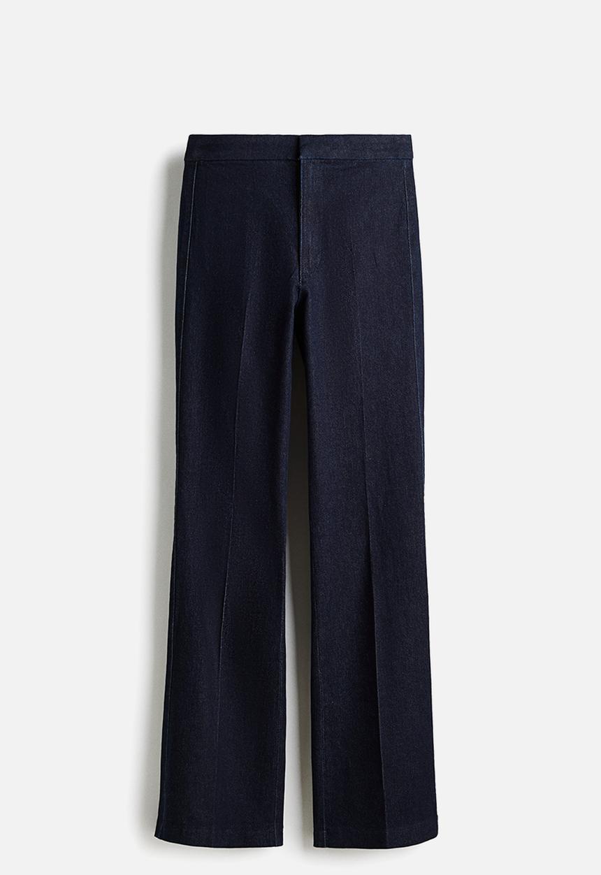 H&M - Flared high jeans - dark denim blue