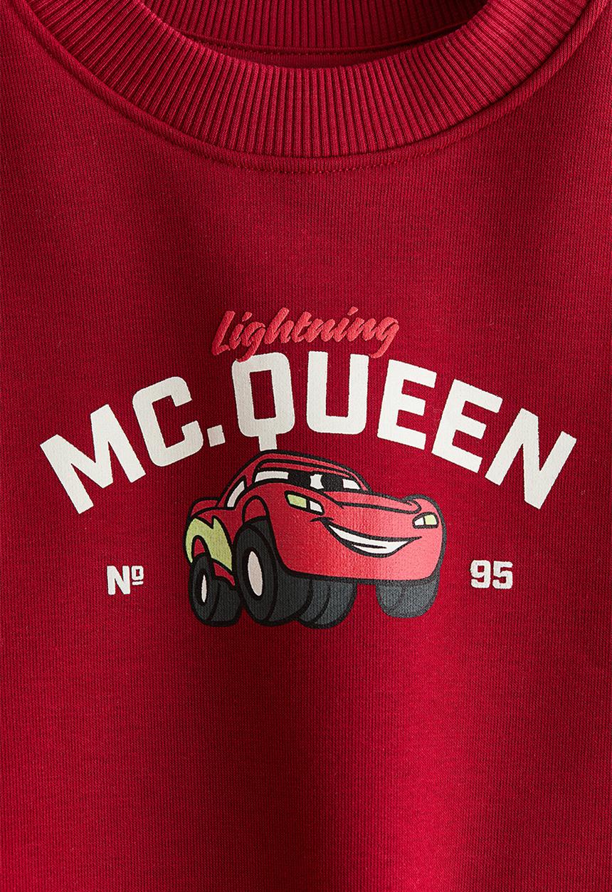 H&M - Printed sweatshirt - red/cars