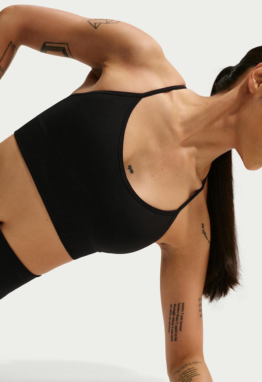 Nike - W Np Df Smls Ls Bra - Black