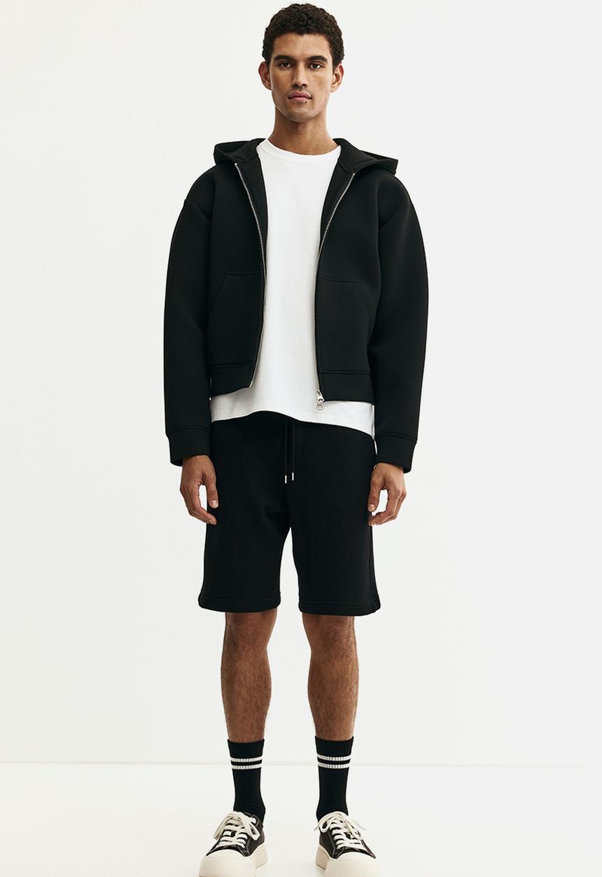 H&M - Relaxed fit shorts - black