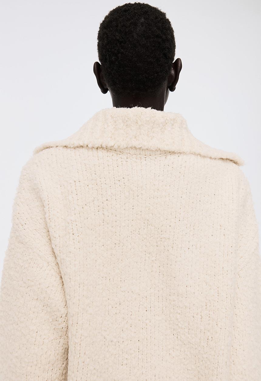 H&M - Oversized collared jumper - light beige