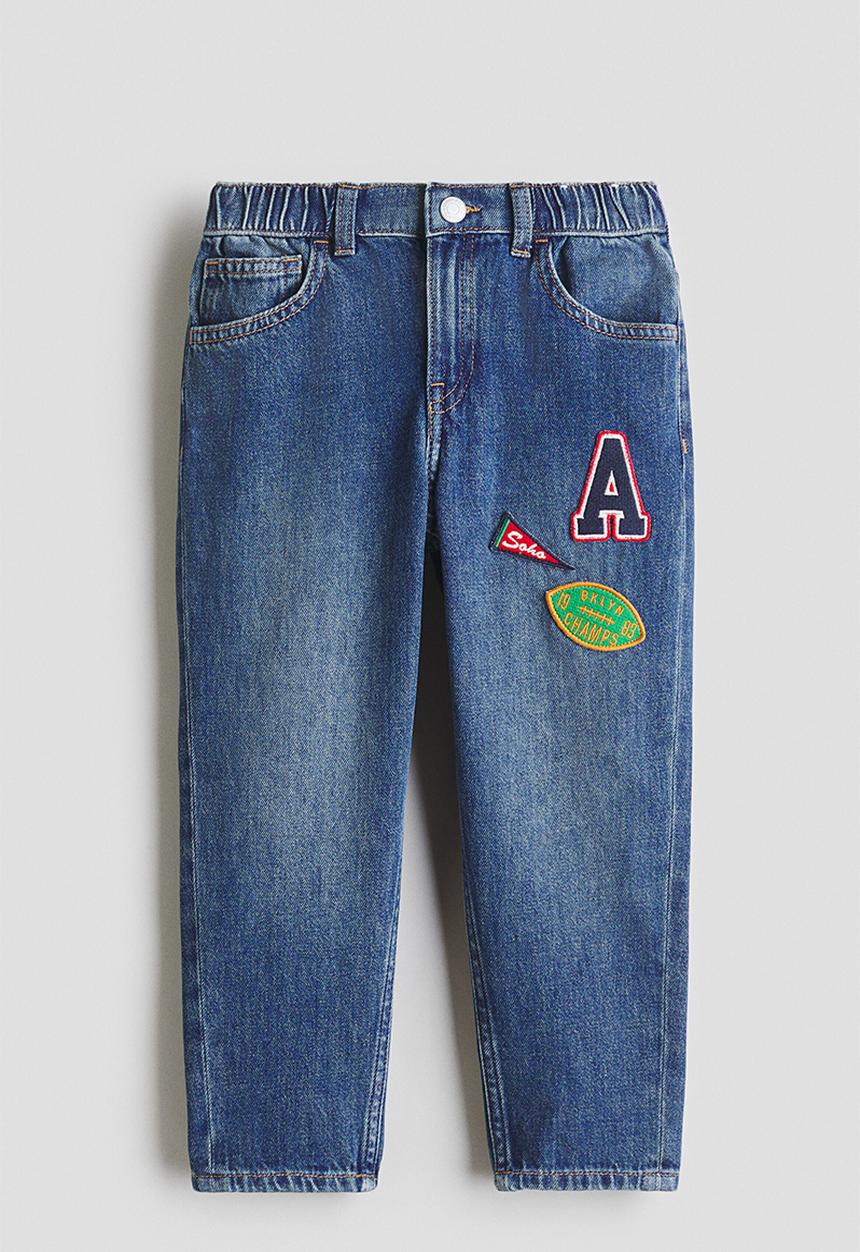 H&M - Loose tapered fit jeans - denim blue/a