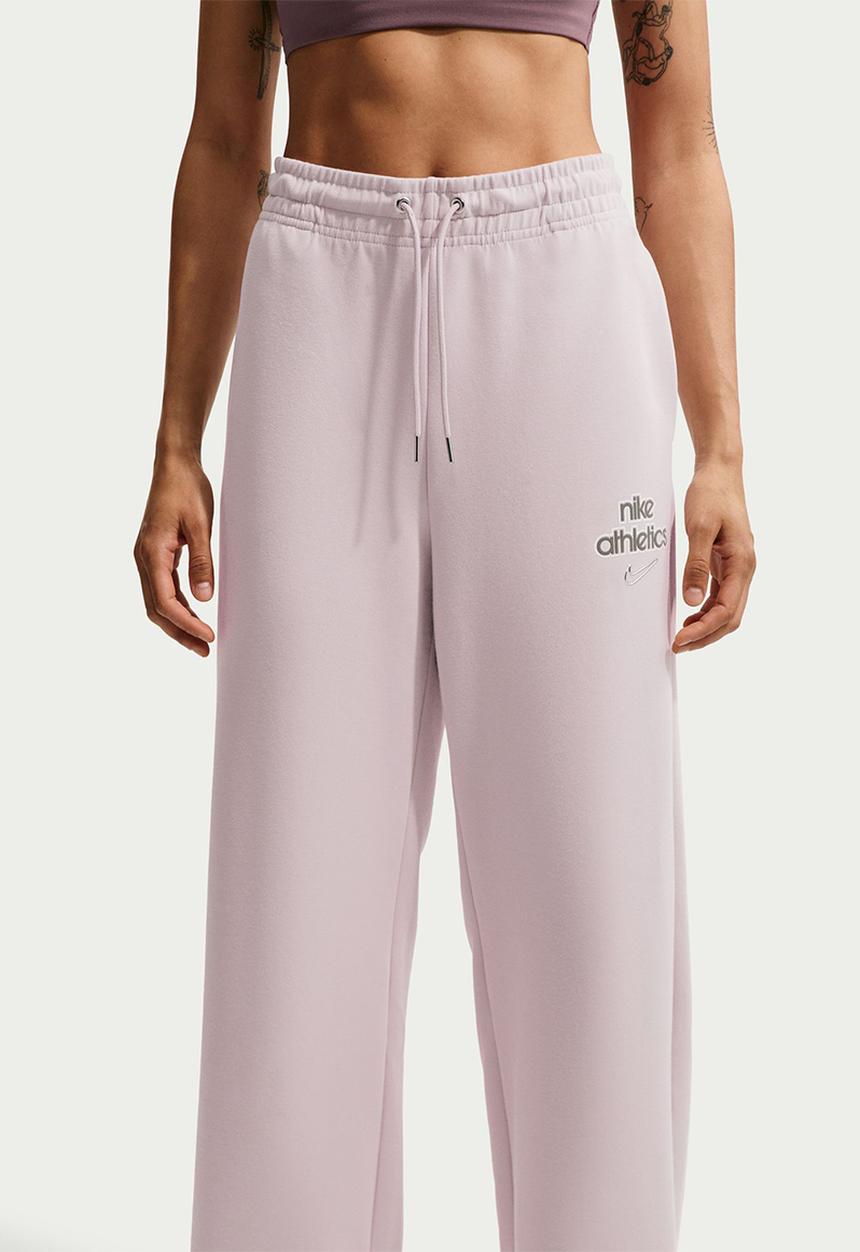 Nike - W Nk Phnx Flc Hr Pant Wd Gls - Platinum Violet
