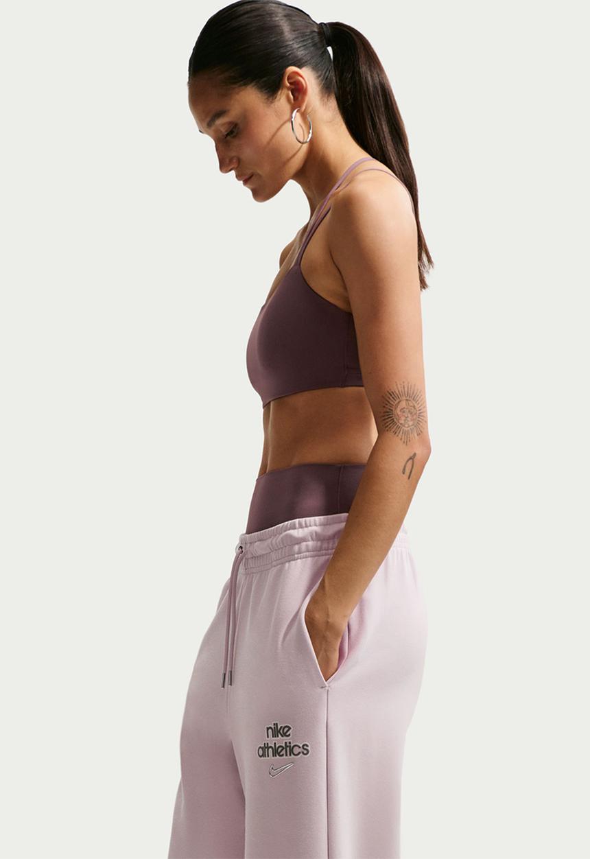 Nike - W Nk Phnx Flc Hr Pant Wd Gls - Platinum Violet