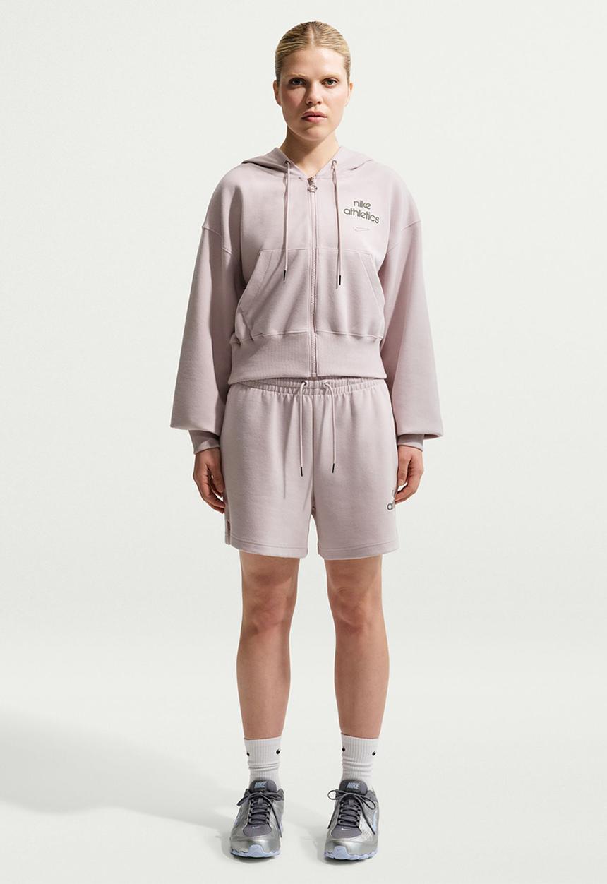 Nike - W Nk Phnx Flc Fz Hd Gls - Platinum Violet