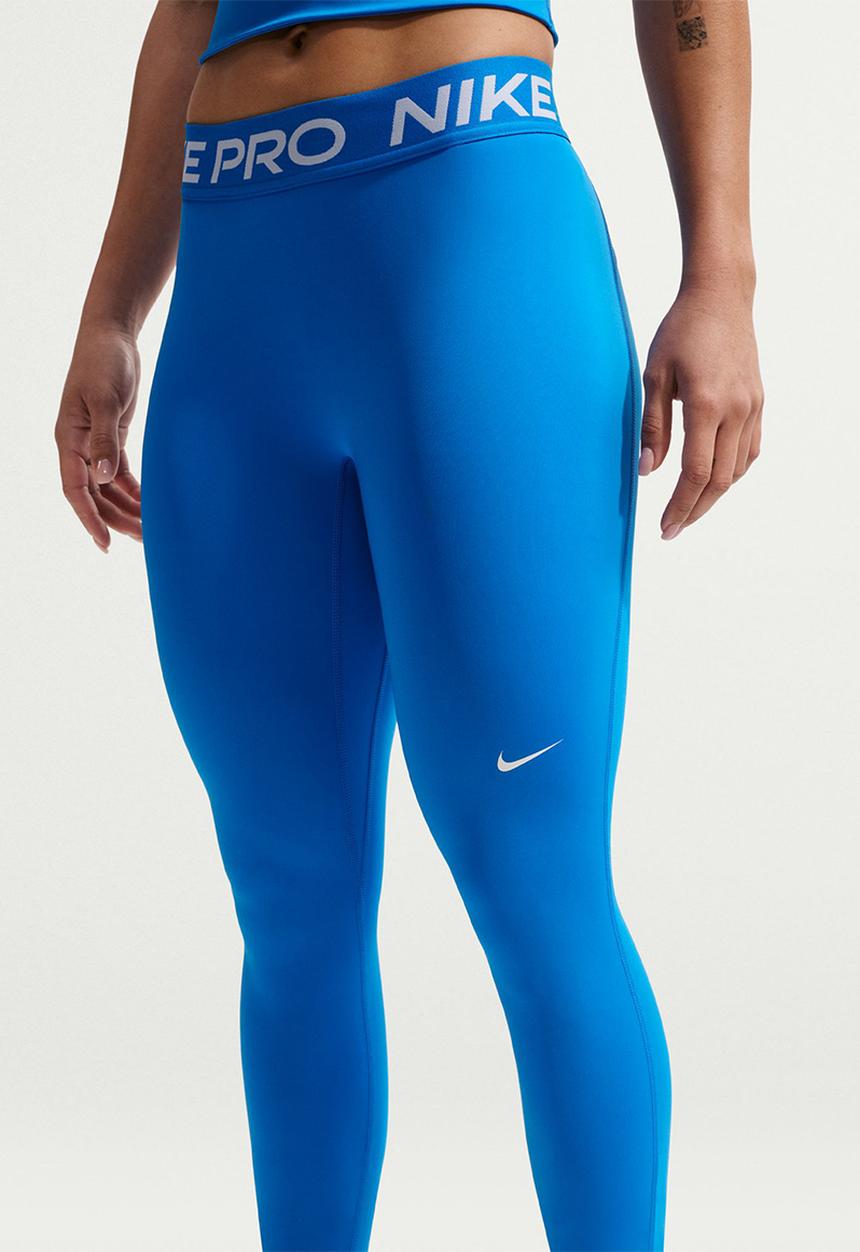 Nike - W Np Df 365 Mr Tight Usm - Lt Photo Blue/White