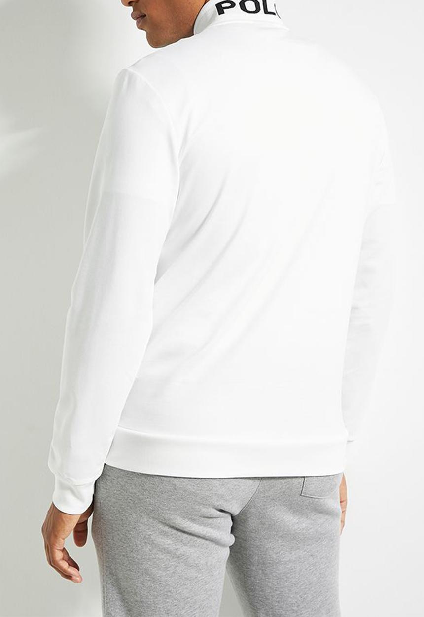 POLO - Men Sport Ls High Neck Sweat Top - Off White