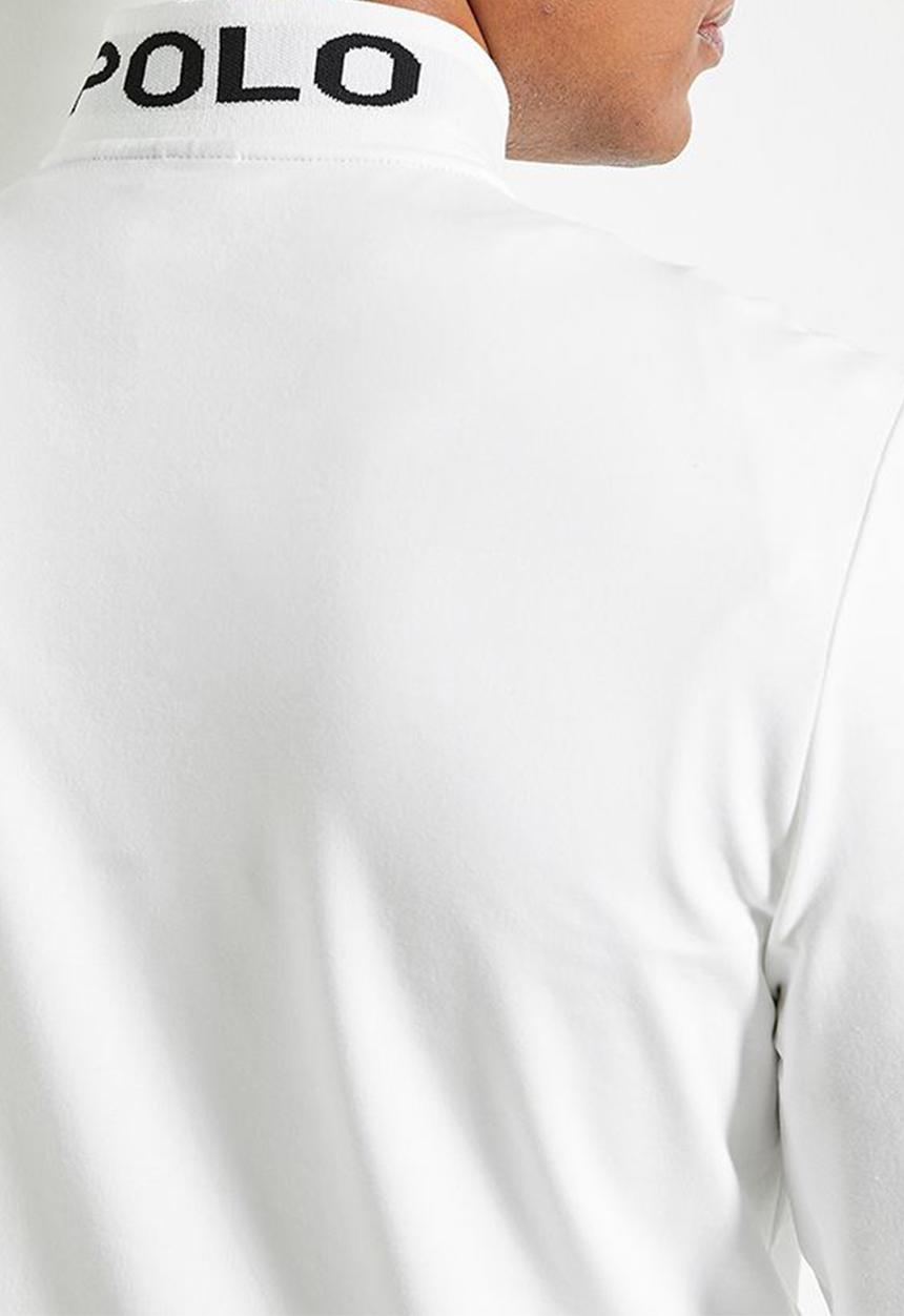POLO - Men Sport Ls High Neck Sweat Top - Off White
