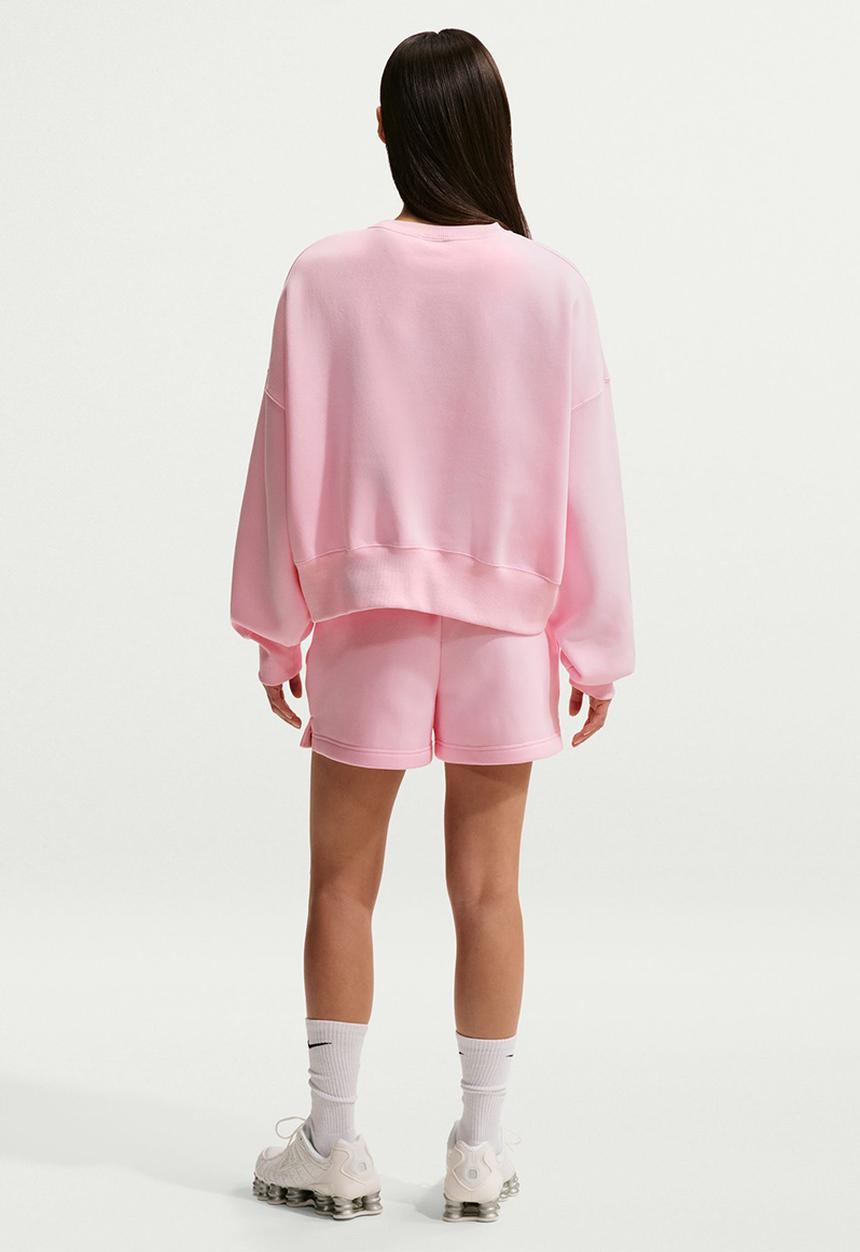 Nike - W Nsw Phnx Flc Oos Crew - Pink Foam/Sail
