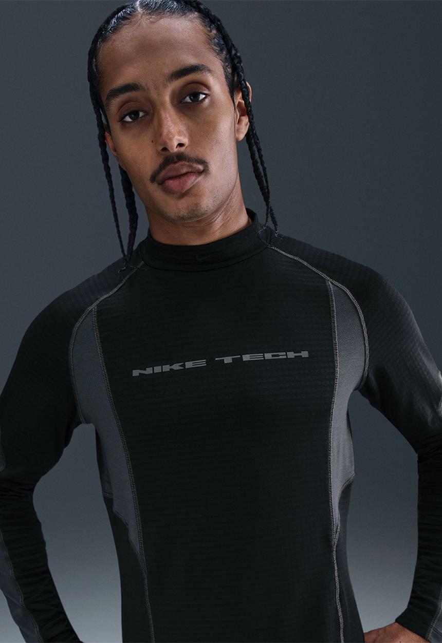 Nike - Nike Tech  Base Layer Long-Sleeve Top - Black