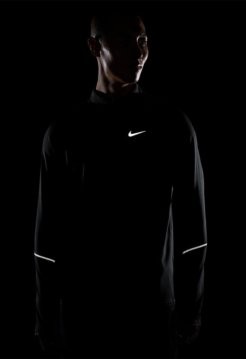 Nike - Miler  Dri-FIT 1/2-Zip Running Top - Black