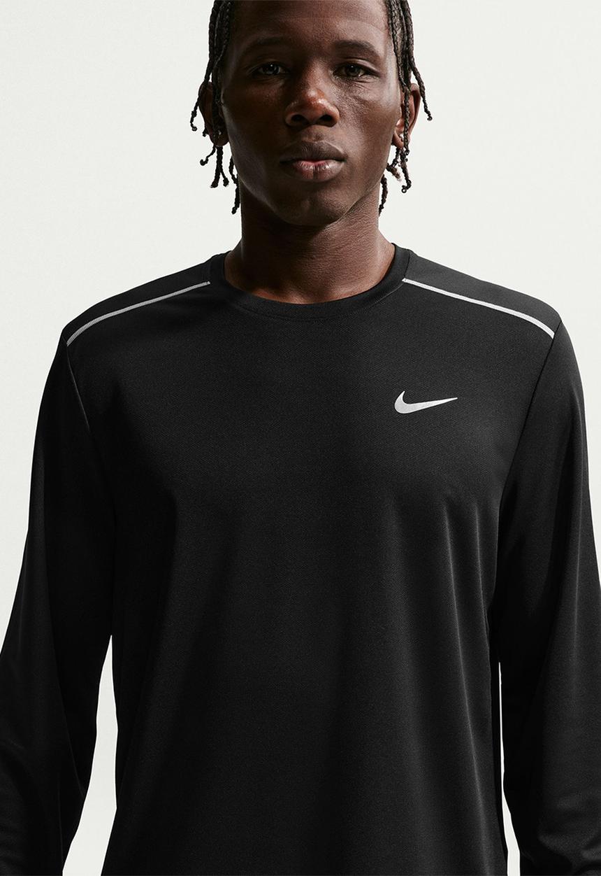 Nike - M NK DF UV MILER LS TOP - Black