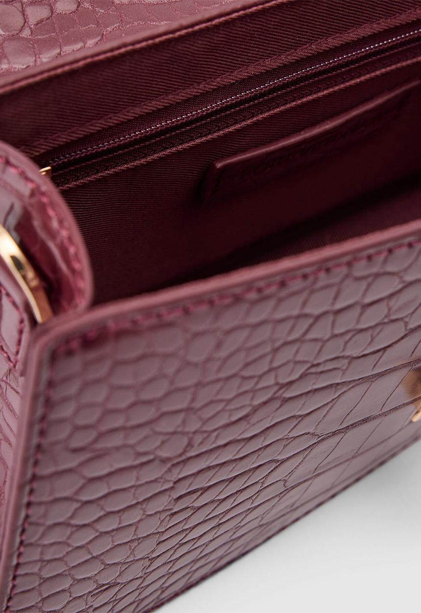 Forever New - Violet lock detail top handle bag in vintage merlot