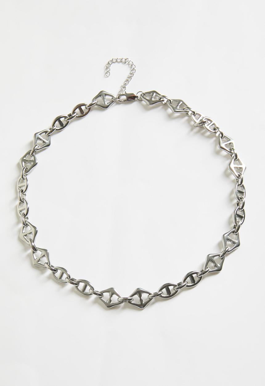 Zoe on Trend - Stylish link necklace - silver