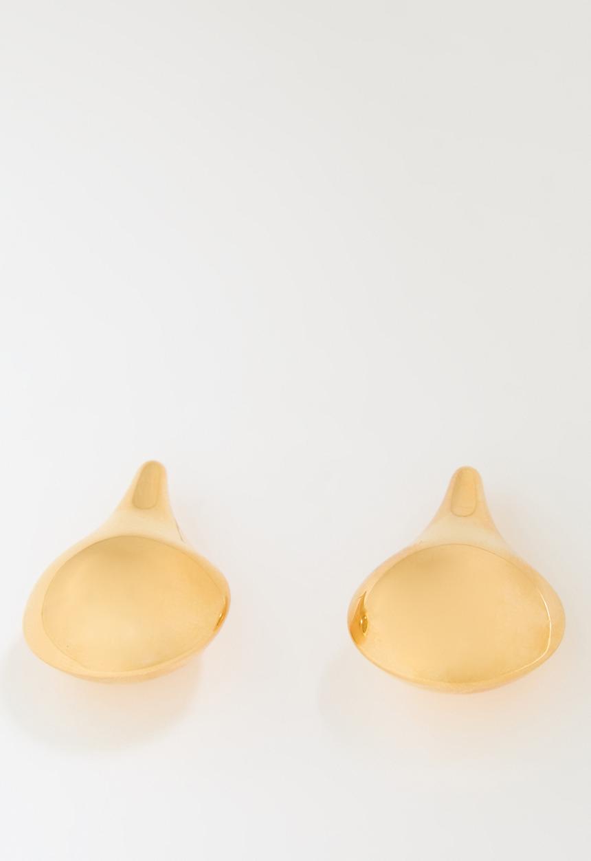 Zoe on Trend - Teardrop stud earrings - gold