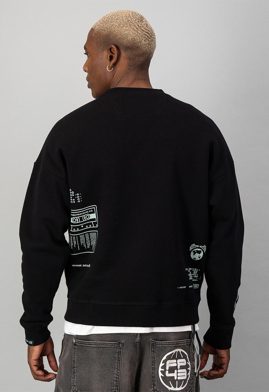 FP43 by S.P.C.C - C4RTR1DG3 Sweat  - Black