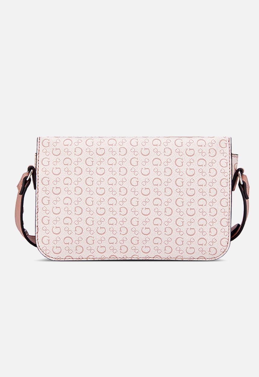 GUESS - Burnaby Mini Crossbody Flap Bag - Light Rose