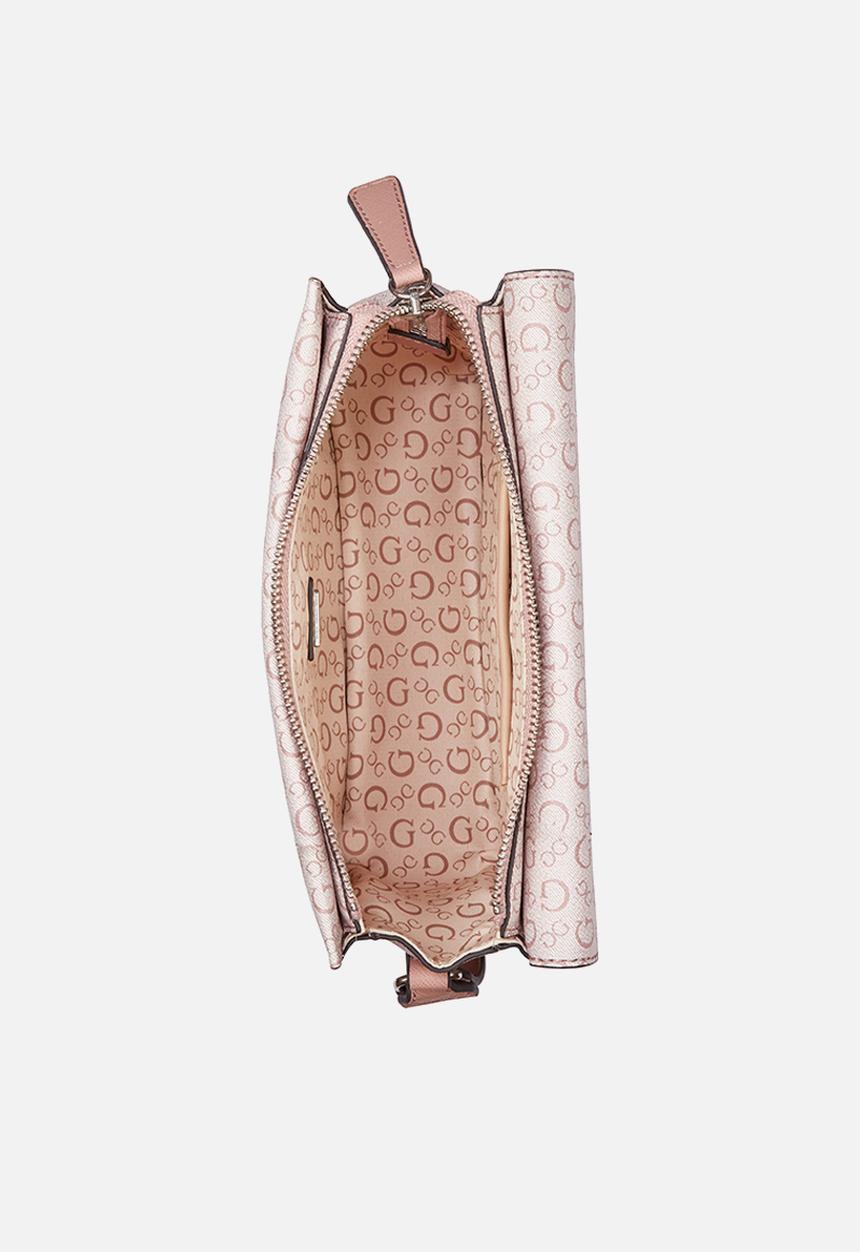 GUESS - Burnaby Mini Crossbody Flap Bag - Light Rose