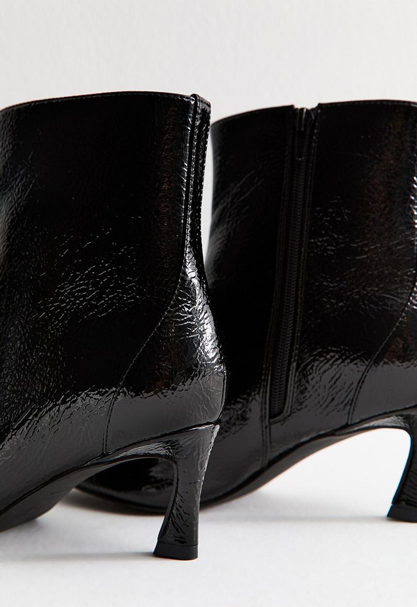 New Look - Wide fit barracuda ankle boot - black